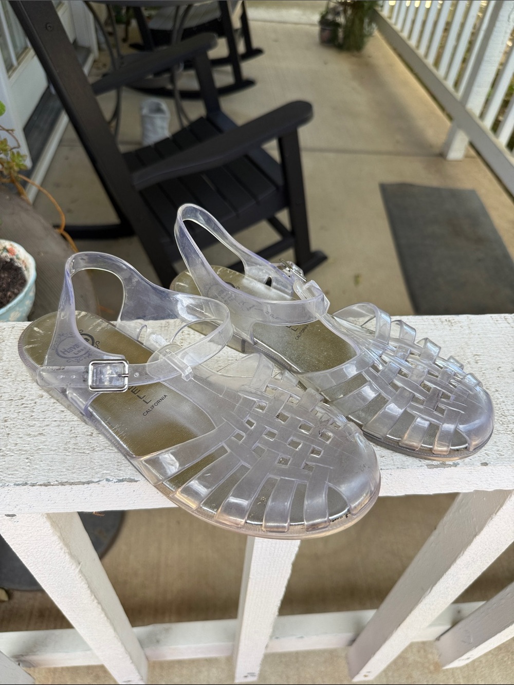 jeffrey campbell havana last clear jelly sandals